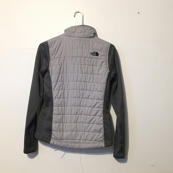 The North Face Gray Zip Up Fleece Jacket Quilted Size Small - Picture 6 of 12